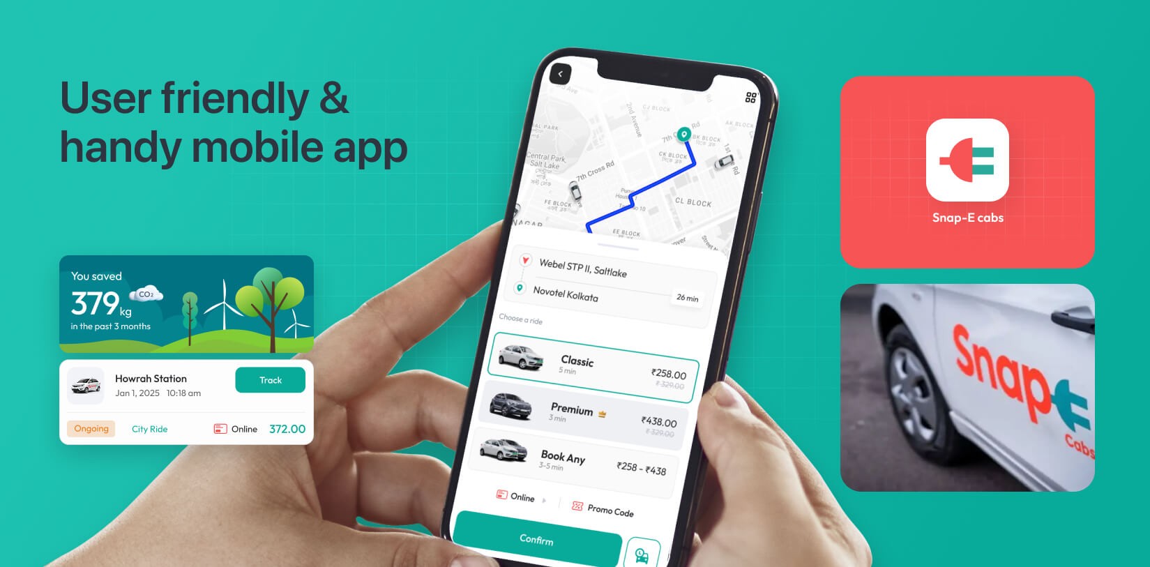 Mobile App UI/UX Redesign for Ride Hailing Company