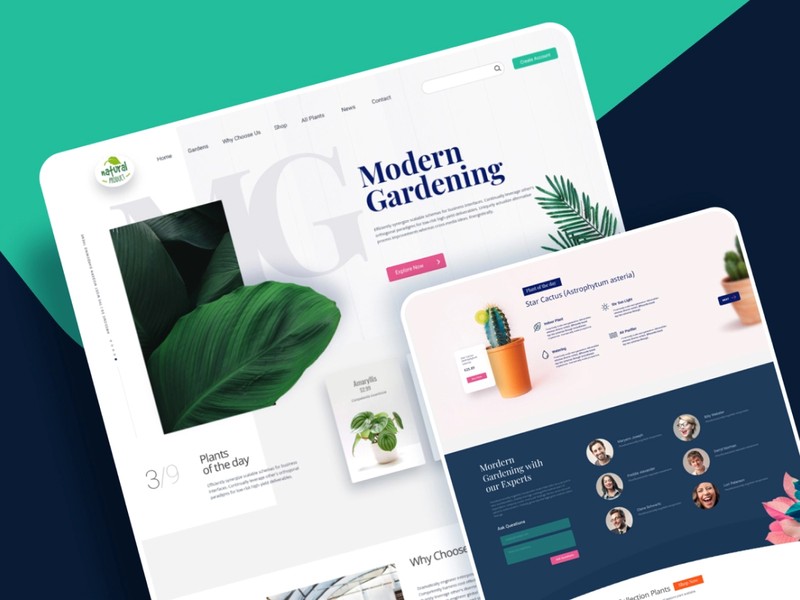 Gardening Website Design