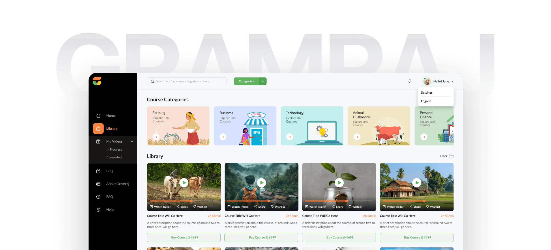 Gramraj App Design