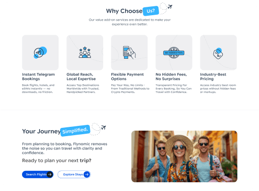 Travel Website Redesign Highlights