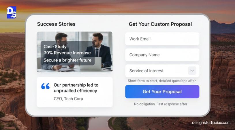 B2B Service Lead Page