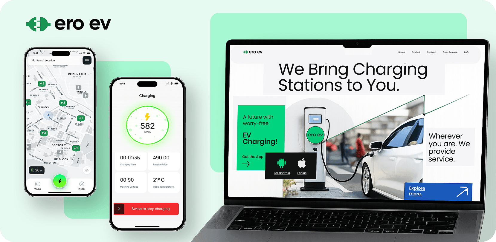 EV Charging App Management UI/UX Design Case Study