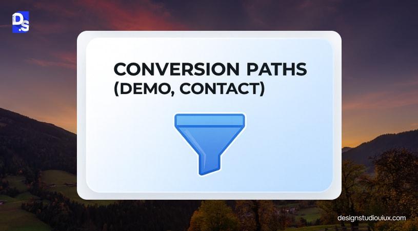 4th Element of high performing b2b website - Conversion Paths
